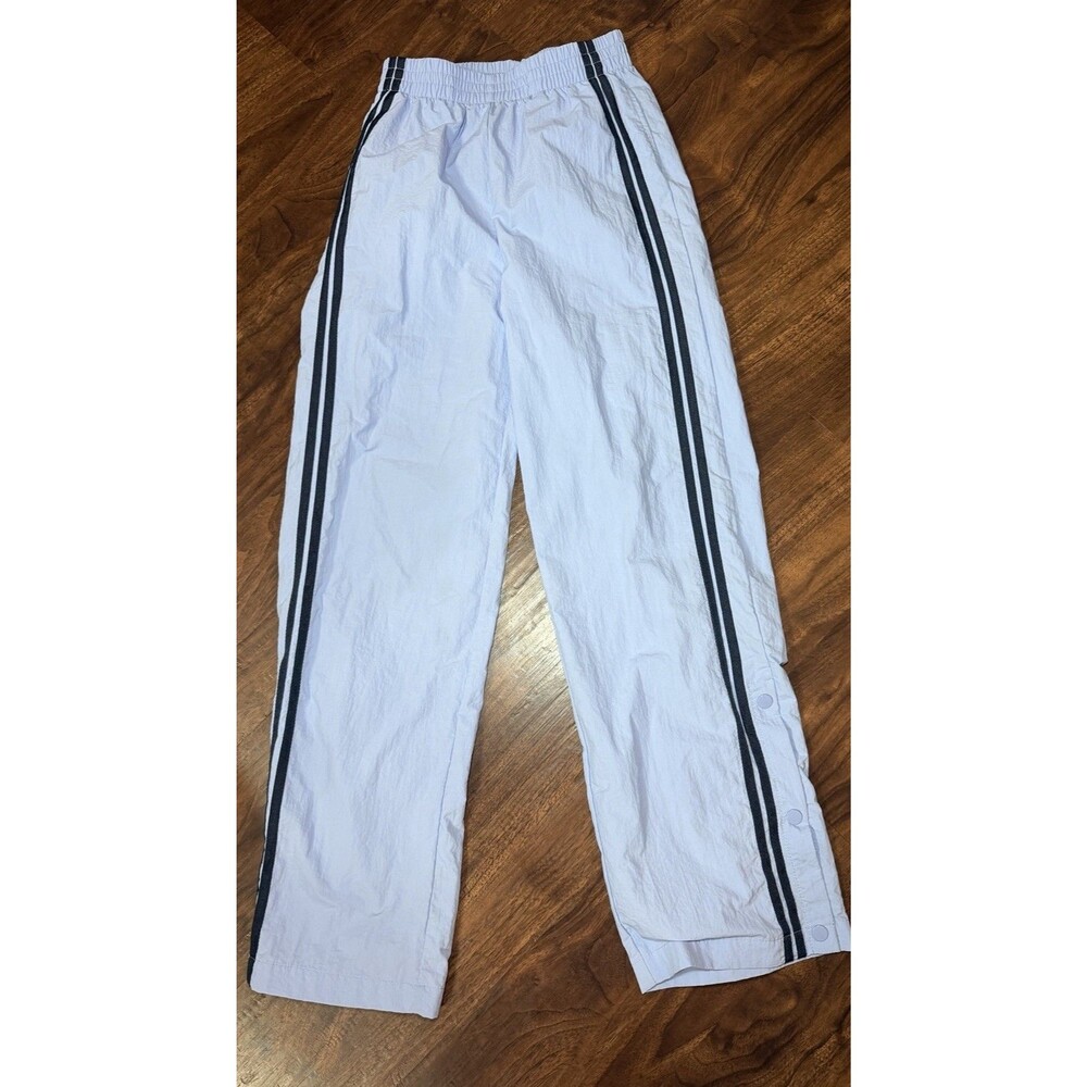 No Boundaries Baggy Striped Women’s XXS Baby Blue Trackpants Y2k Retro Vintage